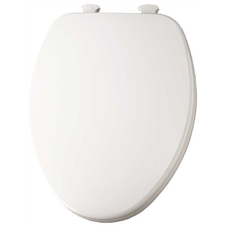 CHURCH Elongated Closed Front Toilet Seat in White 585EC 000